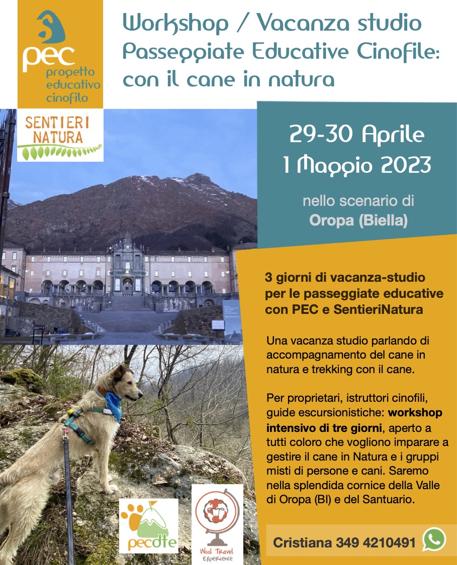 Workshop Workshop PEC Passeggiate Educative Cinofile - Trekking con cane