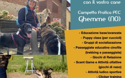 Attività con il cane a Ghemme e Novara